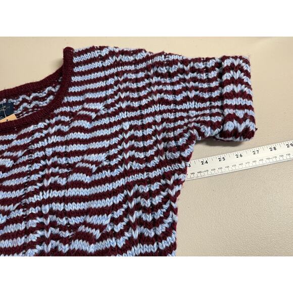 NEW American Eagle Chunky Knit Sweater Womens Size Small Oversized Short Sleeve - Picture 7 of 10